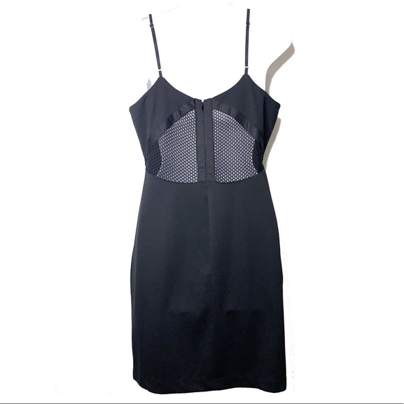 VICTORIA’S SECRET Black Mini Dress w/Mesh Cutouts S - Picture 3 of 8